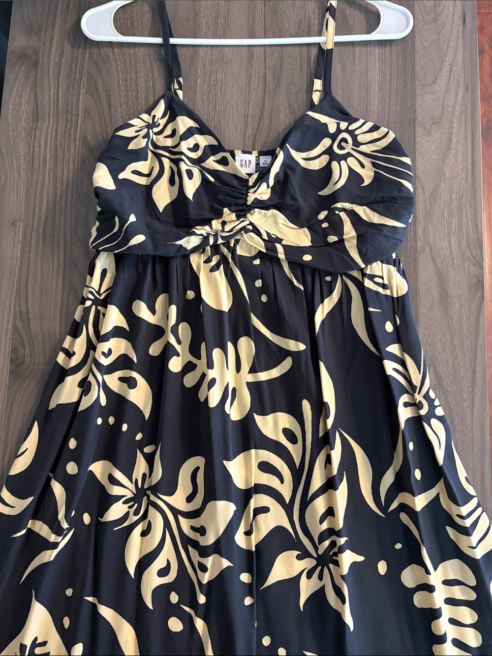 GAP Medium Navy & Cream Floral Maxi Dress
